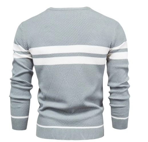 Gijs™️ | Stijlvolle herenpullover met visgraatpatroon