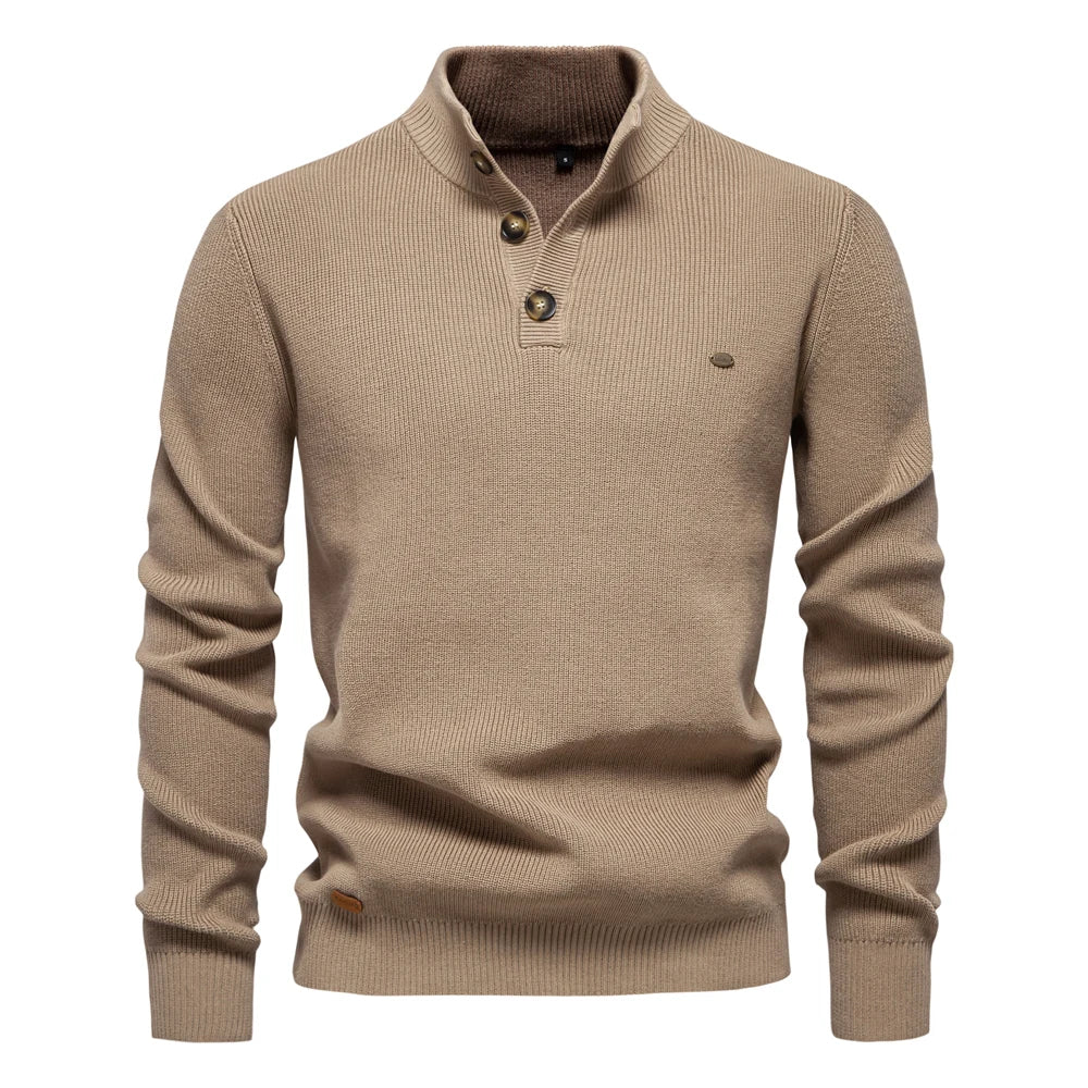 Finn™️ | Herenpullover met knoopdesign