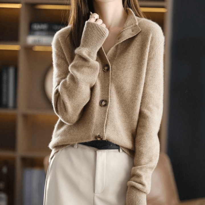 Lina™️ | Gebreid kasjmier vest
